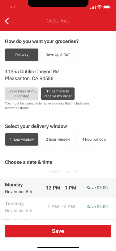 Order info flagging an age-restricted item